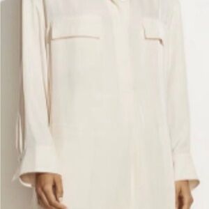 Vince Ivory Utility Shirt Dress